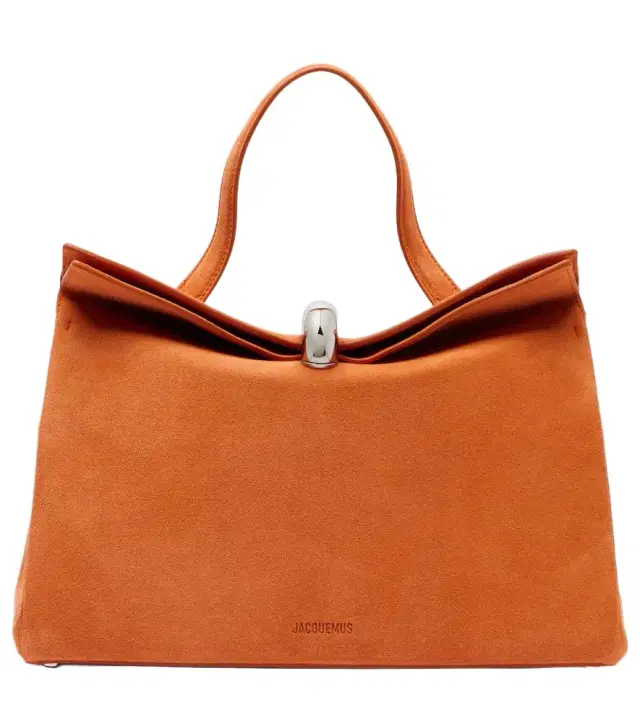 Jacquemus Valérie Medium suede top-handle bag