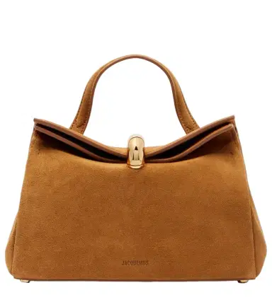 Jacquemus Valerie Small suede top-handle bag | Thumbnail 1 Jacquemus Valerie Small suede top-handle bag | Thumbnail 1