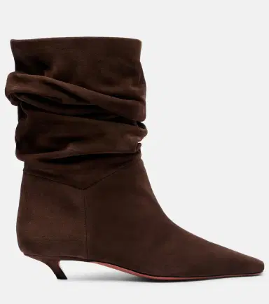 Amina Muaddi Jamie 25 suede ankle boots | Thumbnail 2