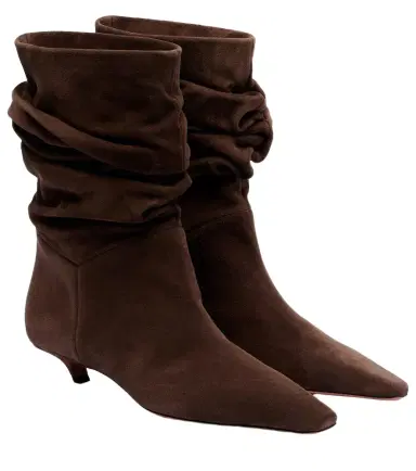 Amina Muaddi Jamie 25 suede ankle boots | Thumbnail 1