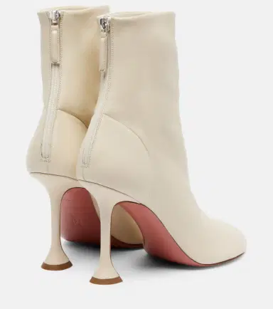 Amina Muaddi Iris 95 leather ankle boots | Thumbnail 2