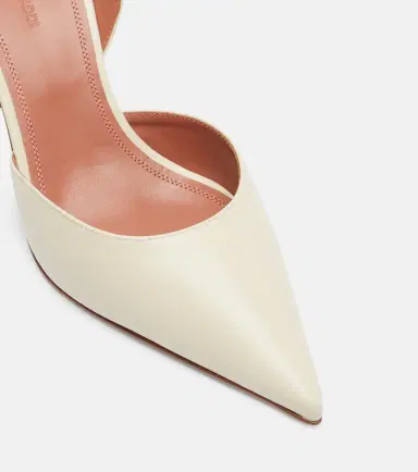 Amina Muaddi Holli 70 leather slingback pumps | Thumbnail 4 Amina Muaddi Holli 70 leather slingback pumps | Thumbnail 4