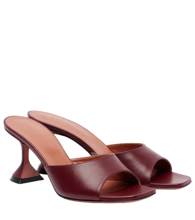 Amina Muaddi Lupita 70 leather mules