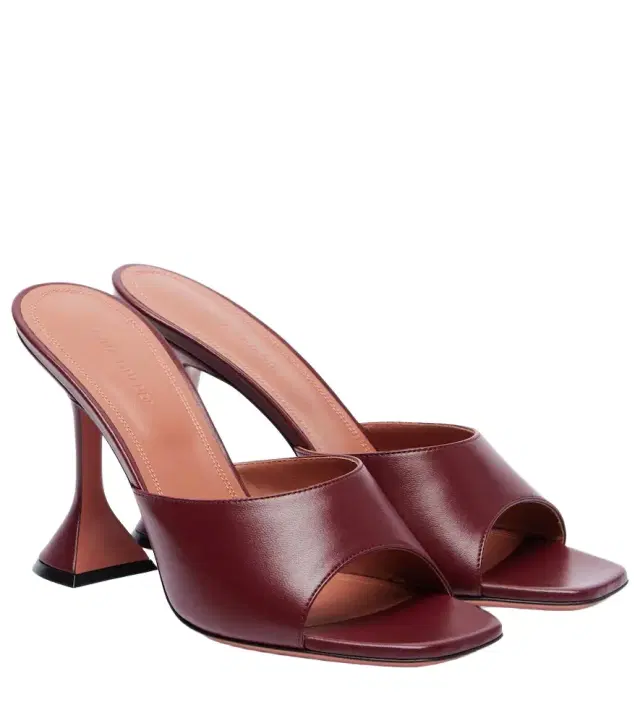 Amina Muaddi Lupita 95 leather mules