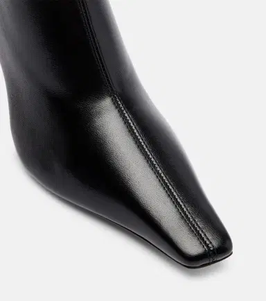 Amina Muaddi Jamie 80 leather ankle boots | Thumbnail 4