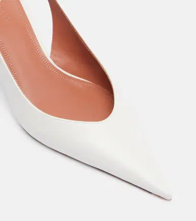 Amina Muaddi Anok 55 leather slingback pumps | Thumbnail 4 Amina Muaddi Anok 55 leather slingback pumps | Thumbnail 4