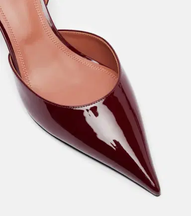 Amina Muaddi Sofia 60 patent leather slingback pumps | Thumbnail 3