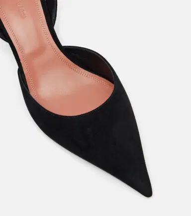 Amina Muaddi Sofia 60 suede slingback pumps | Thumbnail 3