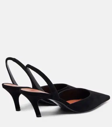 Amina Muaddi Sofia 60 suede slingback pumps | Thumbnail 4