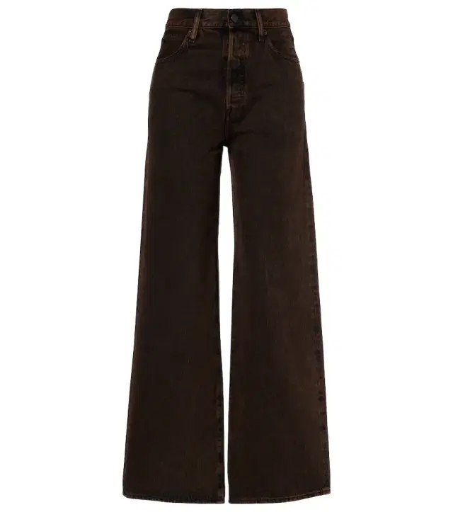 Frame Collegiate high-rise wide-leg jeans