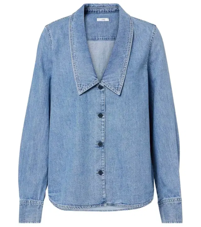Frame Low Collar denim shirt