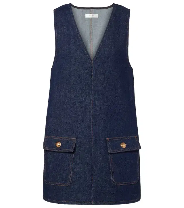 Frame Pinafore denim minidress