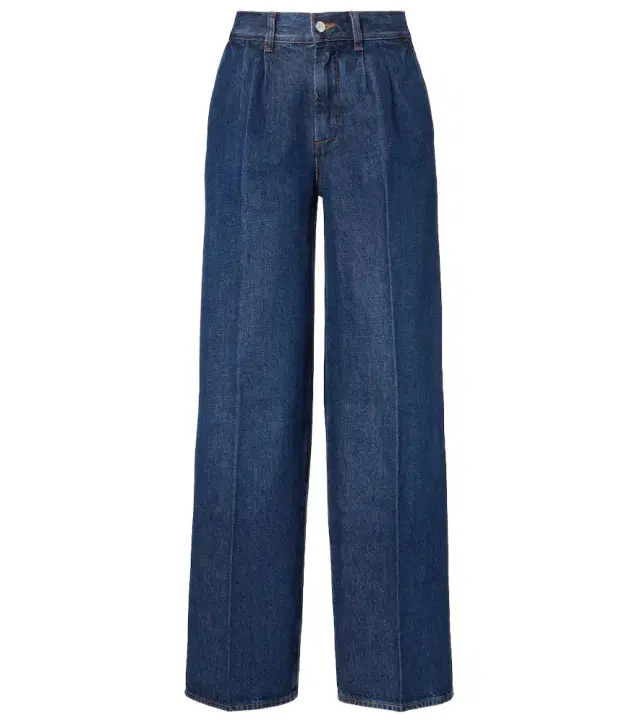 Frame High-rise wide-leg jeans