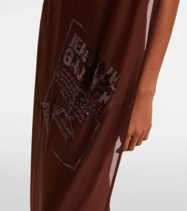 Jean Paul Gaultier Sequined tulle maxi dress | Thumbnail 5