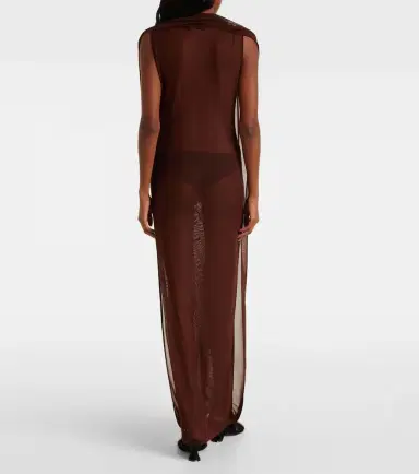 Jean Paul Gaultier Sequined tulle maxi dress | Thumbnail 7