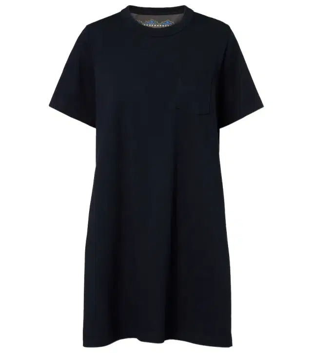 Sacai Paisley paneled minidress