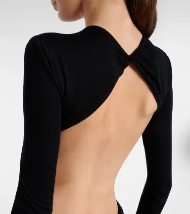 Rick Owens Poppy ruched open-back jersey gown | Thumbnail 2