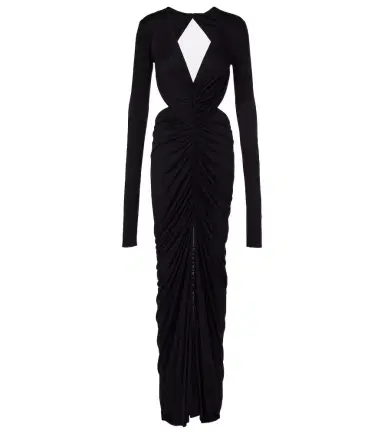 Rick Owens Poppy ruched open-back jersey gown | Thumbnail 1