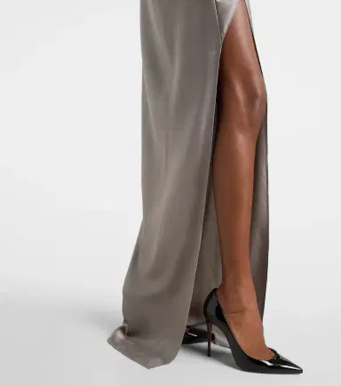 The Sei Draped silk satin gown | Thumbnail 3