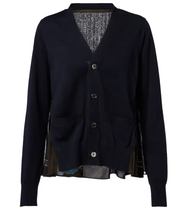 Sacai Paneled cardigan