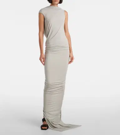 Rick Owens Eva draped jersey gown | Thumbnail 4
