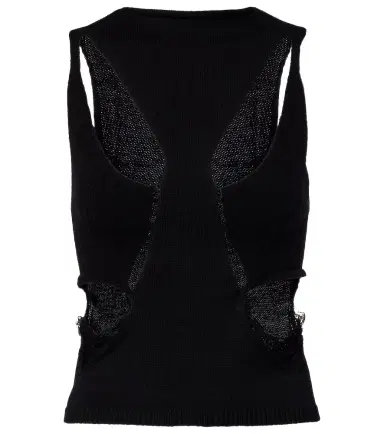 Rick Owens Alpaca-trimmed virgin wool top | Thumbnail 1 Rick Owens Alpaca-trimmed virgin wool top | Thumbnail 1
