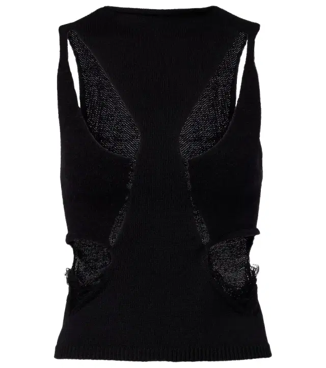 Rick Owens Alpaca-trimmed virgin wool top