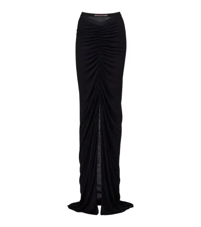 Rick Owens Poppy LS ruched jersey maxi skirt