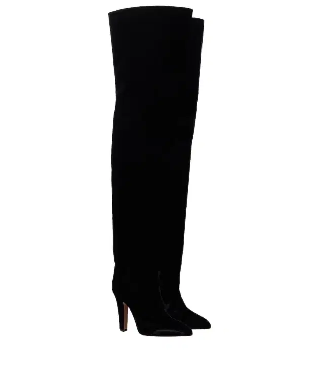 Paris Texas Elsa 100 velvet over-the-knee boots