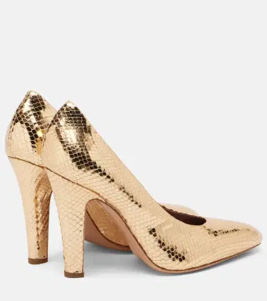 Paris Texas Elsa 100 metallic leather pumps | Thumbnail 3 Paris Texas Elsa 100 metallic leather pumps | Thumbnail 3