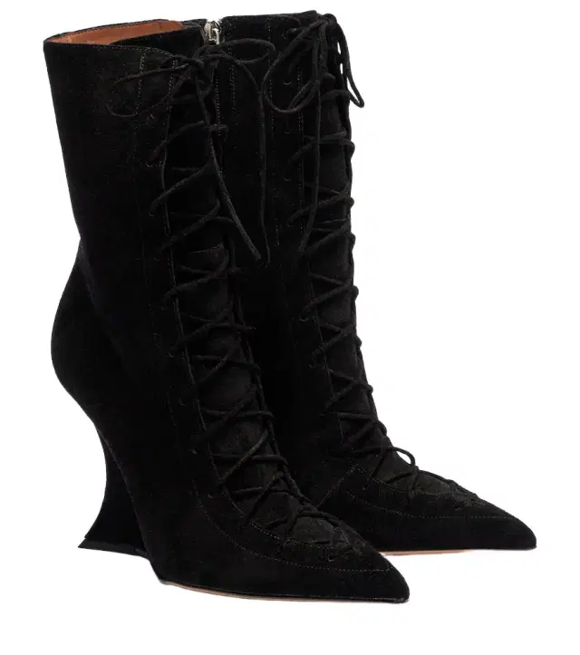 Paris Texas Nina 105 suede lace-up boots