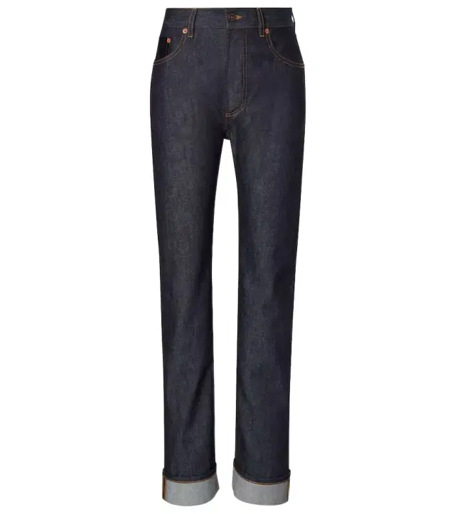 Intrecciato straight jeans