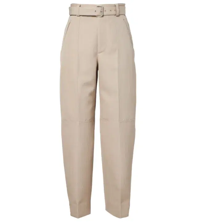 Bottega Veneta Belted high-rise wool straight pants