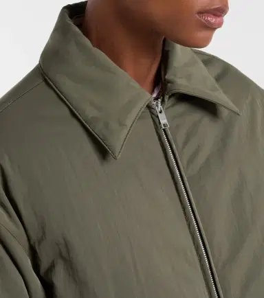 Bottega Veneta Intrecciato leather-trimmed down jacket | Thumbnail 3 Bottega Veneta Intrecciato leather-trimmed down jacket | Thumbnail 3