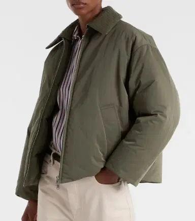 Bottega Veneta Intrecciato leather-trimmed down jacket | Thumbnail 6 Bottega Veneta Intrecciato leather-trimmed down jacket | Thumbnail 6