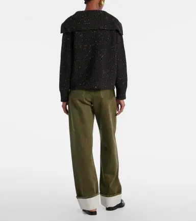 Bottega Veneta Ribbed-knit wool-blend cardigan | Thumbnail 4 Bottega Veneta Ribbed-knit wool-blend cardigan | Thumbnail 4