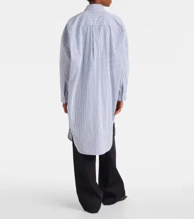 Bottega Veneta Striped cotton poplin shirt | Thumbnail 3