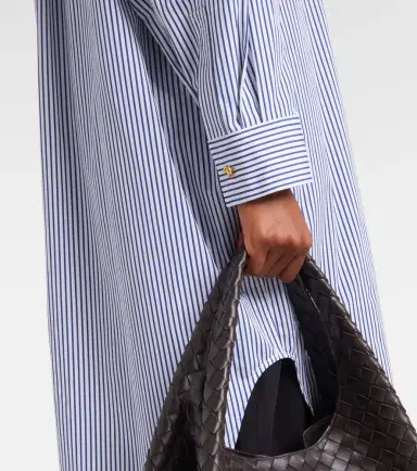 Bottega Veneta Striped cotton poplin shirt | Thumbnail 4