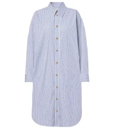 Bottega Veneta Striped cotton poplin shirt | Thumbnail 1