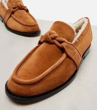 Bottega Veneta Astaire shearling-lined suede loafers | Thumbnail 3 Bottega Veneta Astaire shearling-lined suede loafers | Thumbnail 3