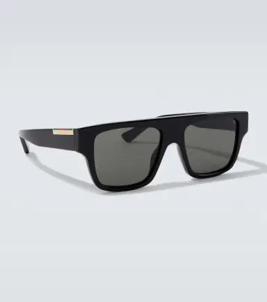 Gucci Web Stripe flat-top sunglasses | Thumbnail 2