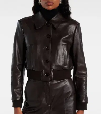 Dorothee Schumacher Sleek Statement cropped leather jacket | Thumbnail 6 Dorothee Schumacher Sleek Statement cropped leather jacket | Thumbnail 6