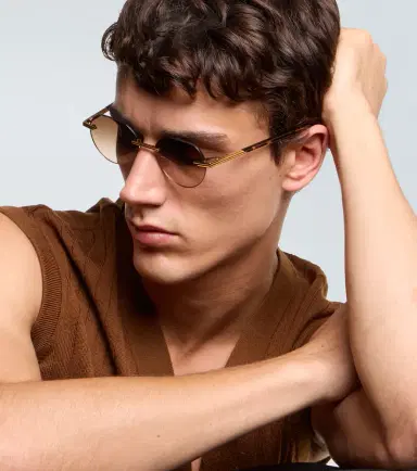 Bottega Veneta Glasant round sunglasses | Thumbnail 3