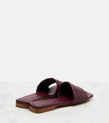 Bottega Veneta Parco Intrecciato leather slides | Thumbnail 2