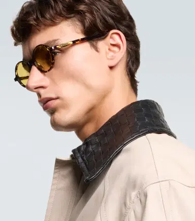 Bottega Veneta Slim Ribbon round sunglasses | Thumbnail 3