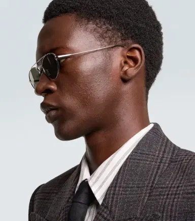 Saint Laurent SL 97 aviator sunglasses | Thumbnail 4