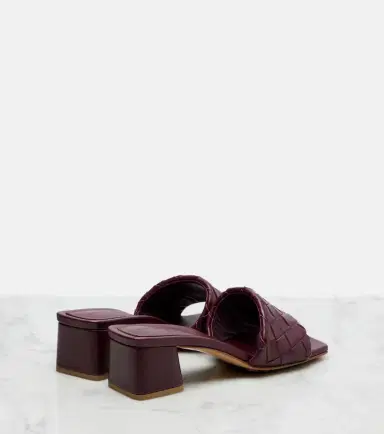 Bottega Veneta Parco 45 Intrecciato leather mules | Thumbnail 2
