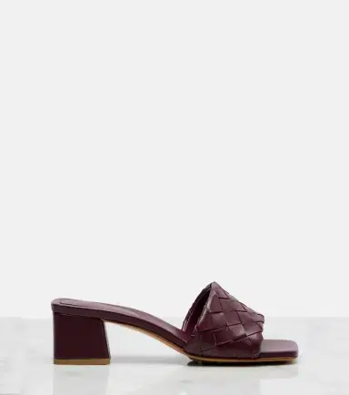 Bottega Veneta Parco 45 Intrecciato leather mules | Thumbnail 4