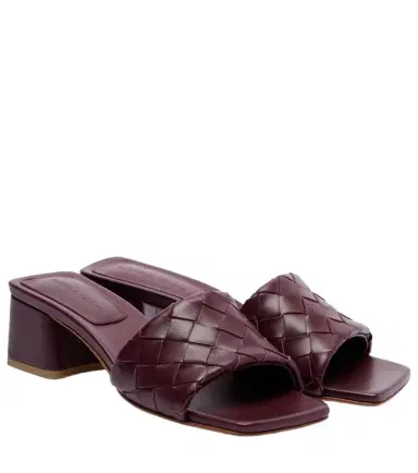 Bottega Veneta Parco 45 Intrecciato leather mules | Thumbnail 1