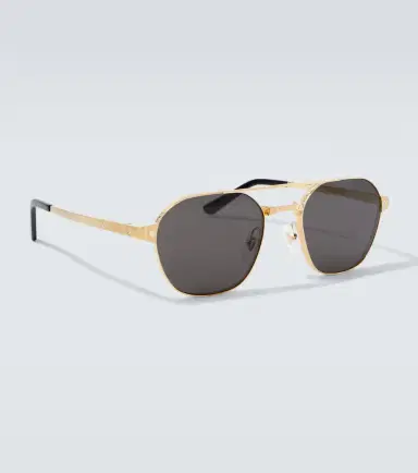 Cartier Eyewear Collection Santos De Cartier aviator sunglasses | Thumbnail 2